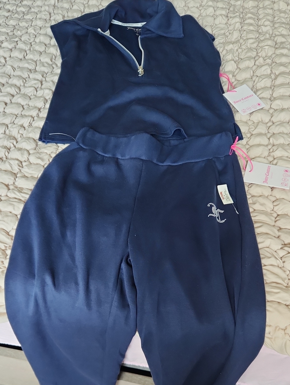 Juicy Couture Set Navy Women’s Sweatpants & Top Set